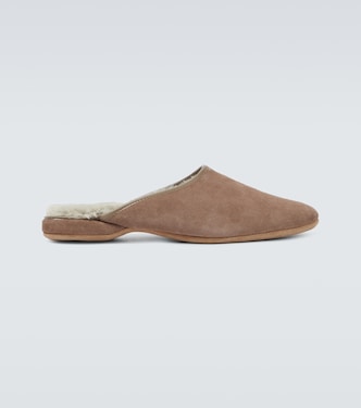 Slippers Crawford aus Veloursleder | Derek Rose