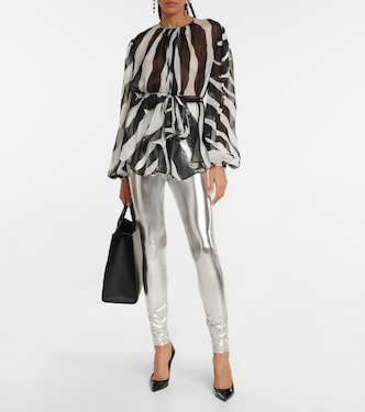 Leggings in latex a vita alta | Dolce&Gabbana