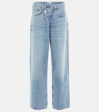 Criss Cross high-rise straight jeans | Agolde