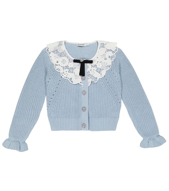 Cardigan en coton et laine | Self-Portrait Kids