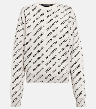 Jersey en mezcla de algodón con logo | Balenciaga