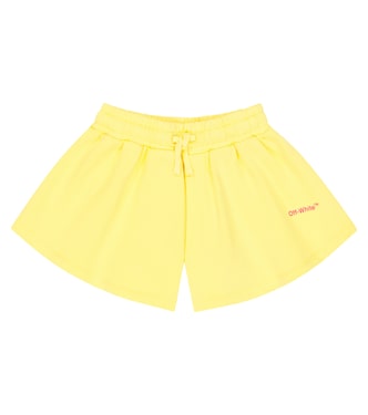 Shorts Helvetica Butterfly de algodón | Off-White Kids