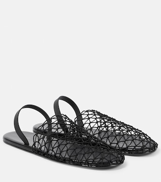 Woven slingback mules | The Row