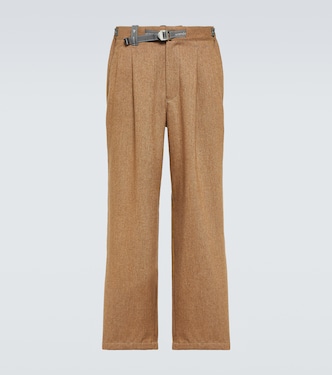 Weite Hose Re Wool aus Tweed | And Wander