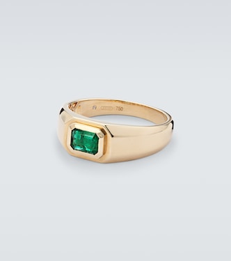 Champion 18kt gold ring with emerald | Shay Jewelry