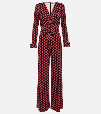 Combi-pantalon ample Rosa à pois | Diane von Furstenberg