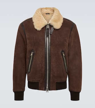 Giacca in pelle con shearling | Tom Ford