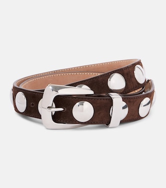 Cintura Benny in suede con borchie | Khaite