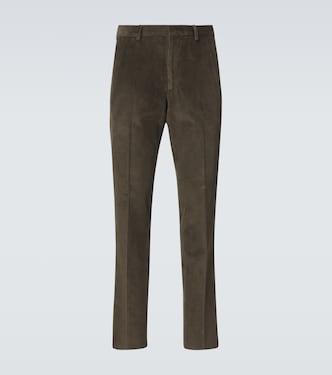 Cotton corduroy straight pants | Loro Piana