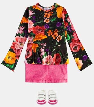 Top de jersey floral | Dolce&Gabbana Kids