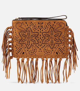 Fringed suede clutch | Isabel Marant