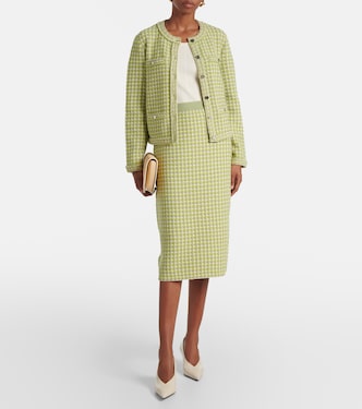 Veste en maille à carreaux | Tory Burch