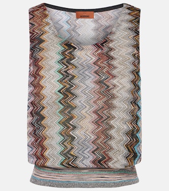 Top de punto metalizado en zigzag | Missoni