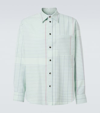Checked wool twill shirt | Bottega Veneta