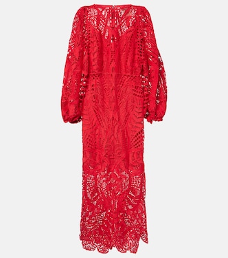Maxikleid Nature aus Guipure-Spitze | Farm Rio