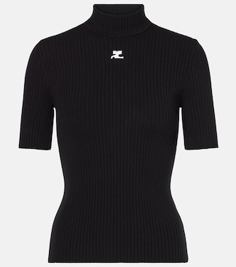 Top Reedition in maglia a coste | Courrèges