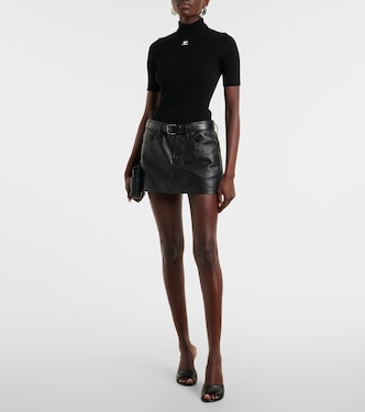 Top Reedition in maglia a coste | Courrèges
