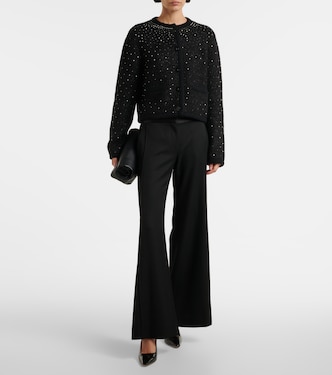 Jacke Tina aus Bouclé mit Kristallen | Altuzarra