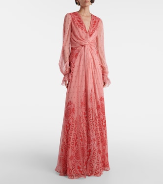 Vestido de fiesta de seda estampado | Etro