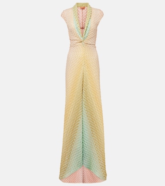 Maxikleid aus Häkelstrick | Missoni