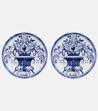 Blu Mediterraneo set of 2 dinner plates | Dolce&Gabbana Casa