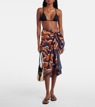 Ile cotton and silk voile beach cover-up | Eres