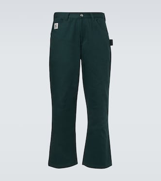 Knolly Brook cotton twill straight pants | Bode