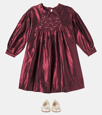Robe Jeanne en soie à ornements | Bonpoint