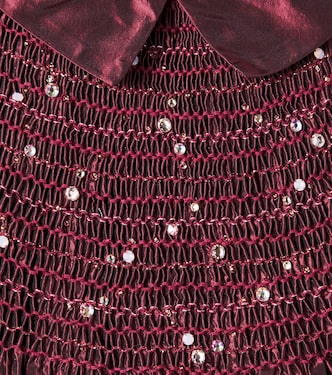 Robe Jeanne en soie à ornements | Bonpoint