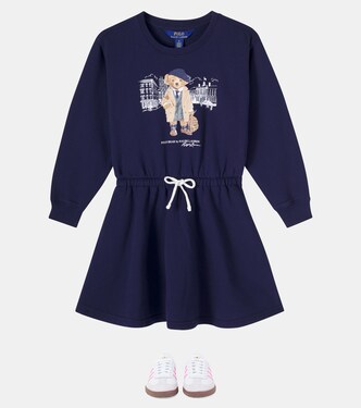 Polo Bear cotton-blend dress | Polo Ralph Lauren Kids