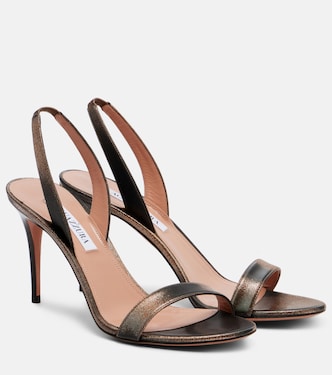 So Nude 85 leather slingback sandals | Aquazzura