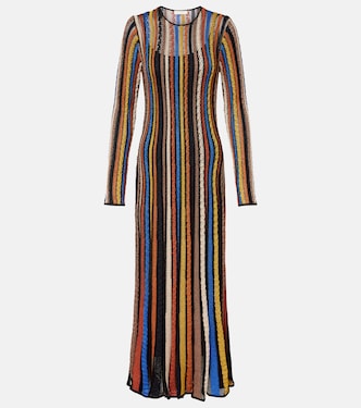 Albie striped lamé maxi dress | Ulla Johnson