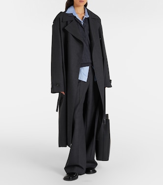 Brickell plaid wide-leg pants | The Frankie Shop