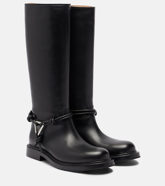 레더 니하이 부츠 | Bottega Veneta