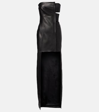 Robe longue en cuir | Jean Paul Gaultier