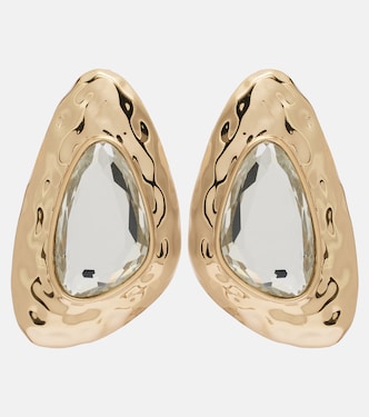 Crystal-embellished earrings | Self-Portrait