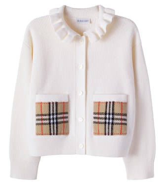 Burberry Check cotton and wool cardigan | Burberry Kids