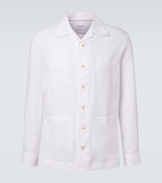 Hemp, linen, and cotton shirt | Brunello Cucinelli