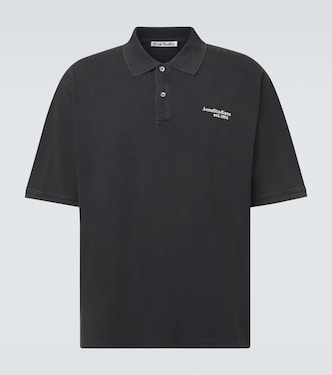 Cotton piqué polo shirt | Acne Studios