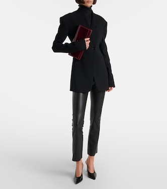 Edie coated cropped slim pants | Wolford