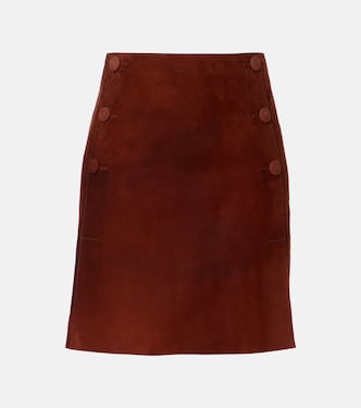 Suede miniskirt  | Yves Salomon