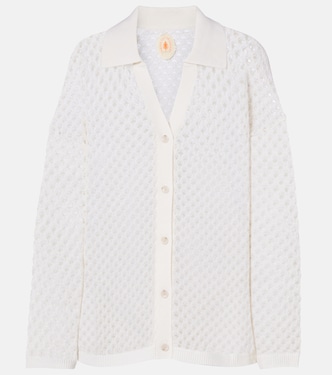 Open-knit wool and cashmere cardigan | Jardin des Orangers