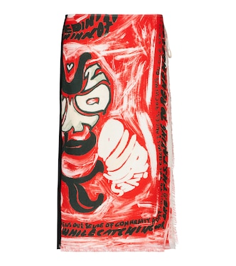 Falda wrap midi estampada | Marni