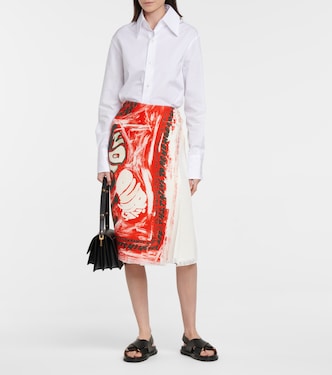 Falda wrap midi estampada | Marni