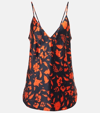 Top lencero Bella de seda floral | Lee Mathews