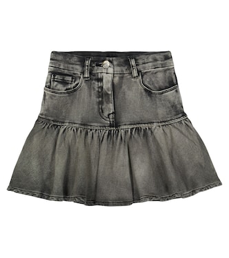 x Disney® embroidered denim skirt | Monnalisa