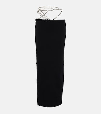 Crystal-embellished maxi skirt | Christopher Esber