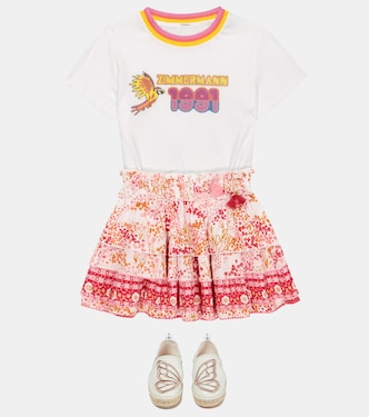 Jumpsuit corta Clover in cotone | Zimmermann Kids
