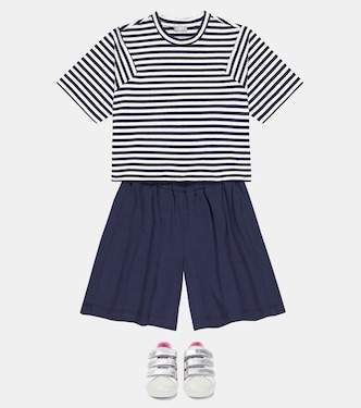 Cotton T-shirt and shorts set | Il Gufo