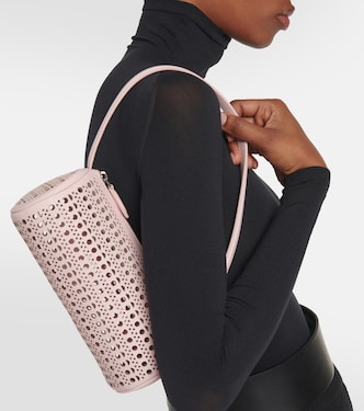 Tube perforated leather shoulder bag | Alaïa